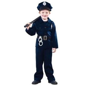 Politie verkleed kostuum - voor kinderen - 4-delig - carnaval verkleedkleding