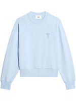 AMI Paris sweat à logo ton sur ton - Bleu