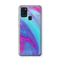 Zweverige regenboog: Samsung Galaxy A21s Transparant Hoesje