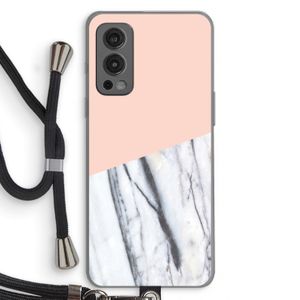 A touch of peach: OnePlus Nord 2 5G Transparant Hoesje met koord