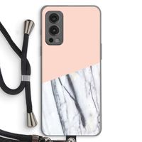 A touch of peach: OnePlus Nord 2 5G Transparant Hoesje met koord