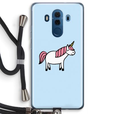Eenhoorn: Huawei Mate 10 Pro Transparant Hoesje met koord
