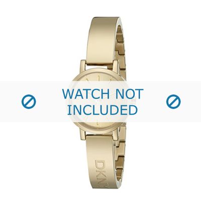 DKNY horlogeband NY2307 Staal Goud 10mm