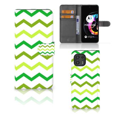 Motorola Edge 20 Lite | Telefoon Hoesje | Zigzag Groen