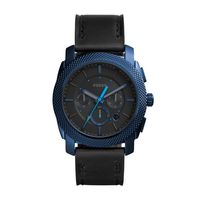 Horlogeband Fossil FS5361 Leder Zwart 24mm