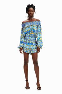 Korte blauwe jumpsuit Stella Jean - BLUE - L