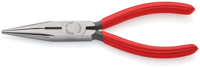 Knipex Platspitse Tang met Zijsnijder (Radiotang) | 160 mm Lengte | Kunststof Bekleed | Zwart Geatramenteerd - 25 01 160 SB Knipex Platspitse Tang met Zijsnijder (Radiotang) | 160 mm Lengte | Kunststof Bekleed | Zwart Geatramenteerd - 25 01 160 SB