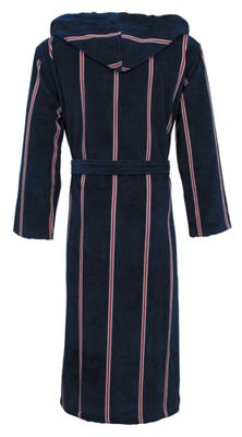 Carl Ross Carl Ross Heren Badjas met capuchon 663300 nightblue/deep red 52/54
