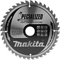 Makita Cirkelzaagblad voor Hout | Specialized: Noest/Spijker | Ø 190mm Asgat 30mm 40T - B-09503