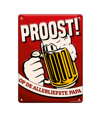 Tekstbord metaal Papa