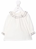 Bonpoint blouse à détails de coutures - Blanc