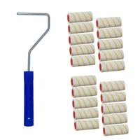 20x verfroller / vachtrollers incl rollerbeugel - 10 cm - rollers voor het schilderen van wanden