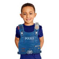 Kogelvrij politie vest verkleed speelgoed voor kinderen 42 x 30 cm One size  -