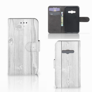 Samsung Galaxy Xcover 3 | Xcover 3 VE Book Style Case White Wood