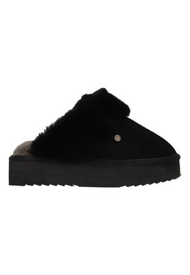 Warmbat Pantoffels Flurry Plateau FLS371009 Zwart maat