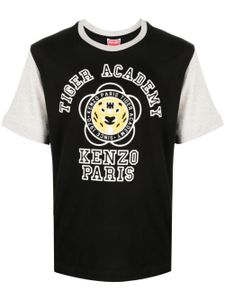 Kenzo t-shirt colour block à logo imprimé - Noir