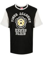 Kenzo t-shirt colour block à logo imprimé - Noir - thumbnail