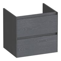 Brauer Inspire - Onderkast 60 cm - met 2 Softclose Lades Greeploos en 1 Sifon Uitsparing - Timber Grey