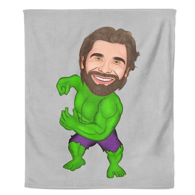 Cartoon Fleecedeken Hulk - Pillow Buddies