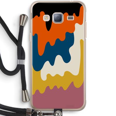 Baar A: Samsung Galaxy J3 (2016) Transparant Hoesje met koord