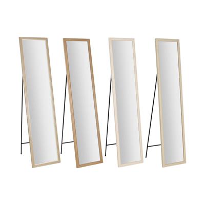 Lange spiegel Home ESPRIT Wit Bruin Beige Grijs 35,5 x 40 x 155 cm (4 Stuks)