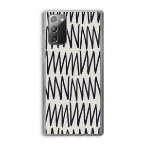 Marrakech Zigzag: Samsung Galaxy Note 20 / Note 20 5G Transparant Hoesje