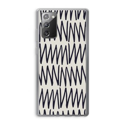 Marrakech Zigzag: Samsung Galaxy Note 20 / Note 20 5G Transparant Hoesje