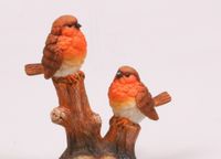 2 vogels opboomstronk 16 cm - Farmwood Animals