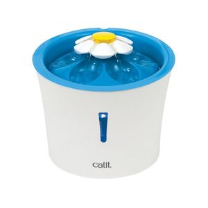 Catit LED Flower Fountain hond & kat voedings- en watervoorziening Kunststof Blauw, Wit Automatische drinkbak voor huisdieren