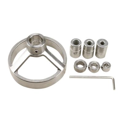8 in 1 boor gids verticale Pocket Hole Jig 5/6/7/8/9/10/12 mm boor bits gat Locator RVS houtbewerking Jig Kit