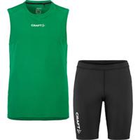 Craft Singlet Korte Legging Set Heren Craft Singlet Korte Legging Set Heren