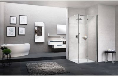 Novellini Young Hoekdeel Vouw links 76-78x200 cm helder glas Mat Chroom