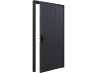 Trendhout Plaatdeur enkel XL - rechtsdraaiend - 120x211,5 cm + kozijn 133,4x218,9 cm - zwart (incl. hang en sluitwerk)- - Hout- Trendhout Trendhout Plaatdeur enkel XL - rechtsdraaiend - 120x211,5 cm + kozijn 133,4x218,9 cm - zwart (incl. hang en sluitwerk)- - Hout- Trendhout