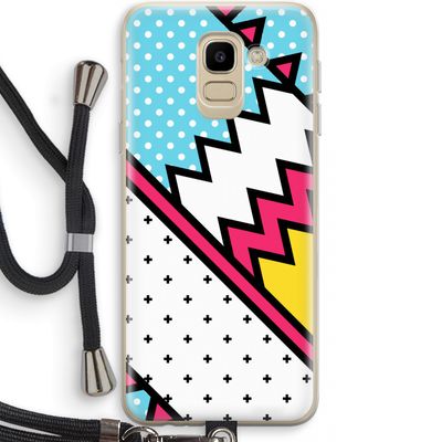 Pop Art #2: Samsung Galaxy J6 (2018) Transparant Hoesje met koord
