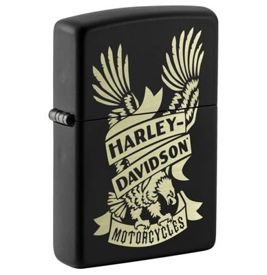 Zippo Aansteker Harley-Davidson Design Zwart