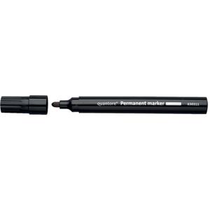 Quantore permanent marker 1-1,5mm rond zwart