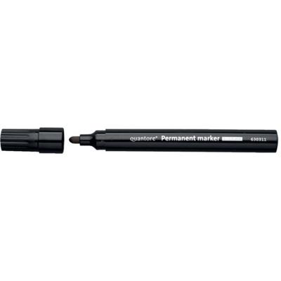 Quantore permanent marker 1-1,5mm rond zwart