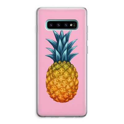 Grote ananas: Samsung Galaxy S10 Plus Transparant Hoesje
