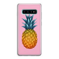 Grote ananas: Samsung Galaxy S10 Plus Transparant Hoesje