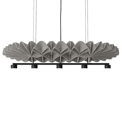 Buzzi Space - BuzziPleat Edel Long Quintet LED Globe/Spot Hanglamp