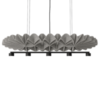 Buzzi Space - BuzziPleat Edel Long Quintet LED Globe/Spot Hanglamp