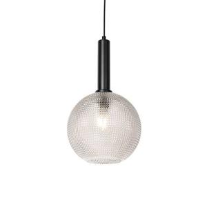 QAZQA Design hanglamp zwart met smoke glas - Chico