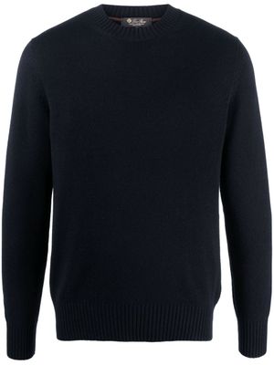 Loro Piana pull en cachemire à manches longues - Bleu