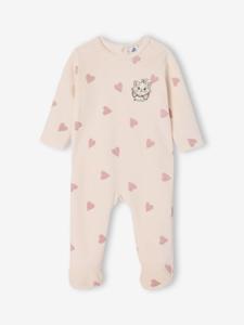 Set van 2 babyslaappakje fluweel / velours Marie lila (poederkleur)
