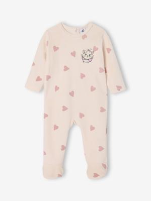Set van 2 babyslaappakje fluweel / velours Marie lila (poederkleur)