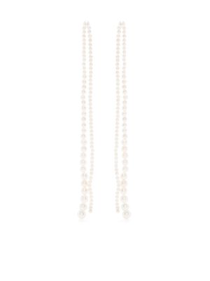 Sophie Bille Brahe boucles d'oreilles pendantes Promenade de Perles en or 14ct - Blanc