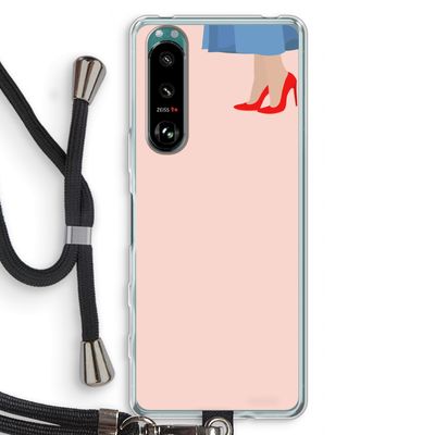 High heels: Sony Xperia 5 III Transparant Hoesje met koord