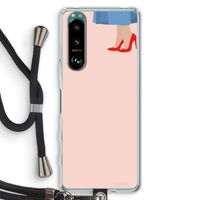 High heels: Sony Xperia 5 III Transparant Hoesje met koord
