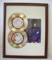 Gouden dubbel plaat Prince When Doves Cry & Little red Corvette