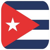 Glas viltjes met Cubaanse vlag 15 st